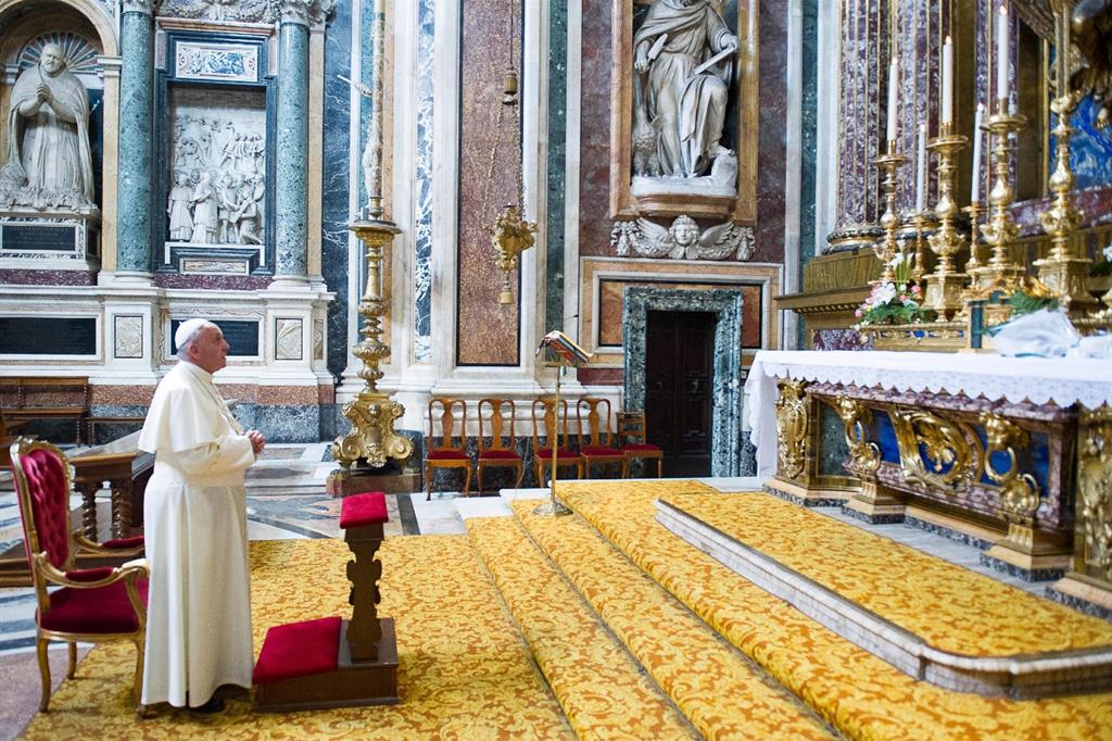 POPE FRANCIS - SANTA MARIA MAGGIORE - WORLD ROSARY DAY 2024